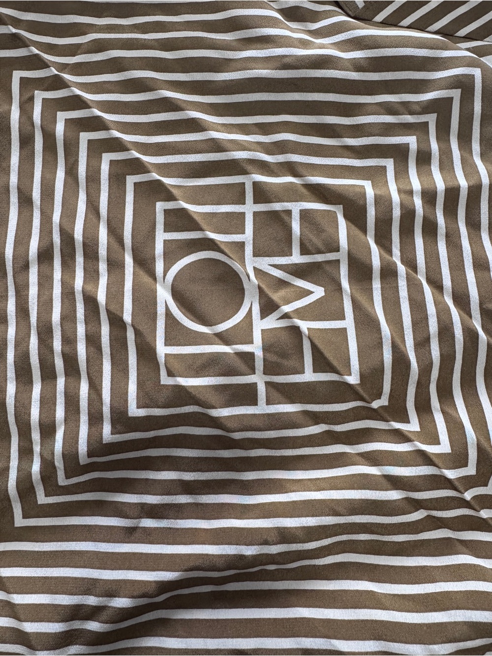 Blogger Favorite 100% Pure Silk Geometric Striped Scarf - Picture 8 of 9